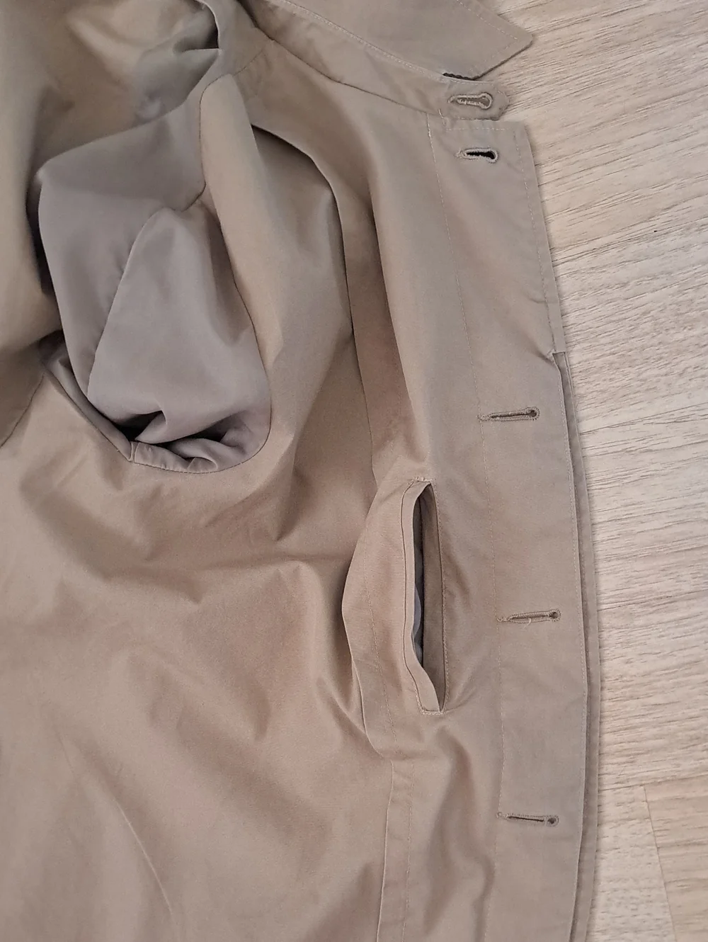 VINTAGE 60s ZEELANDER IMPORT Men's Tan Single-Breasted Trench Coat
